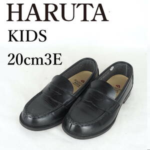 MK2642*HARUTA*ハルタ*キッズローファー*20cm3E*黒*