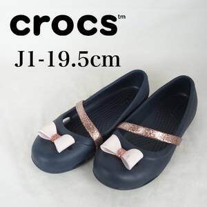 MK3049*crocs* Crocs * Junior балетки *J1-19.5cm* темно-синий 