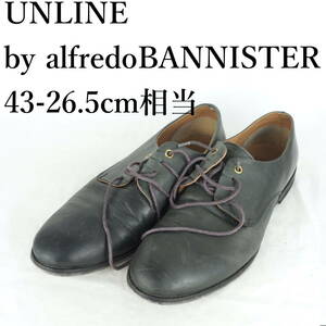 MK3238*UNLINE by alfredoBANNISTER*アンラインバイアルフレッドバニスター*メンズシューズ*43-26.5cm相当*チャコール系