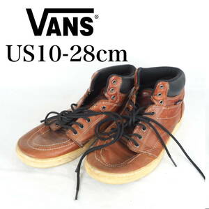 MK3265*VANS*バンズ*メンズハイカットスニーカー*US10-28cm*茶