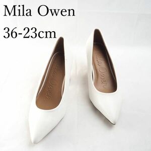 LK6150*Mila Owen*ミラオーウェン*レディースパンプス*36-23cm*白