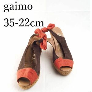 LK6834*gaimo*ガイモ*レディースサンダル*35-22cm*茶