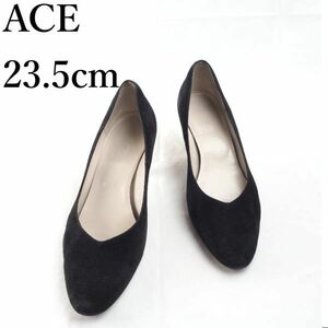 LK6909*ACE*エース*レディースパンプス*23.5cm*黒