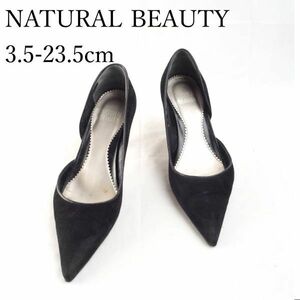 LK6638*NATURAL BEAUTY*ナチュラルビューティー*レディースパンプス*3.5-23.5cm*黒