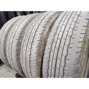 ダンロップ SP175N 195/80R15 107/105N LT 4本SET◇2021年製6分山オンロードタイヤ◇中古 特筆すべき損傷なし◇ハイエース キャラバン等に