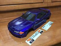 TAMIYA タミヤ 1/10　スカイライン　GTR R32 中古　パープルメタリック_画像1