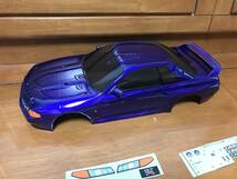 TAMIYA タミヤ 1/10　スカイライン　GTR R32 中古　パープルメタリック_画像2