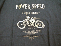 バイカーズブランド「SKULL FLIGHT・スカルフライト」のバイク乗り専用ロングスリーブT-POWER SPEED-(M)アイアンハート/WEST RIDE/WESTRIDE_画像4