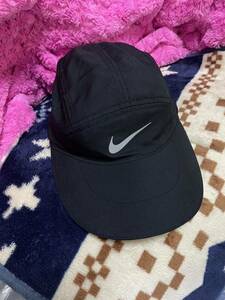  postage cheap Speed shipping! beautiful goods *NIKE Nike DRI-FIT running cap black *F size jo silver g high King mountain climbing tore Ran marathon 