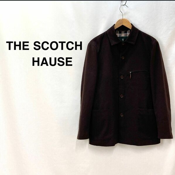 THE SCOTCH HOUSE コート シンプル ジャケット起毛 sizeL