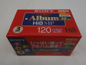 未開封 SONY ソニー Hi8 8ミリ 120分 ビデオカセットテープ 3パック 3P6-120HMPL