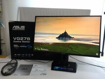 ASUS エイスース GamingMonitor ゲーミングモニター VG278 VG278QR 27インチ フルHD 0.5ms 165Hz 高さ調整 縦回転 ピボット機能 元箱あり_画像1