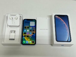 1878　au iPhone XR 64GB ブルー MT0E2J/A 中古 判定〇 SIMロック解除済み