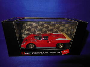 1/43 hard-to-find BRUMM Ferrari FERRARI 512M prototype plain model 1970 year RED Italy made MADE IN ITALE