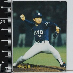 88年 カルビー プロ野球カード No.164【中山 裕章 横浜大洋ホエールズ】昭和63年 1988年 当時物 Calbeeおまけ食玩BASEBALL【中古】送料込