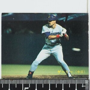 88年 カルビー プロ野球カード No.297【ゲーリー 中日ドラゴンズ】昭和63年 1988年 当時物 Calbeeおまけ食玩BASEBALL【中古】送料込