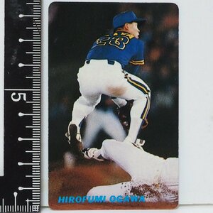 91 year Calbee Professional Baseball card No.140[ Ogawa . writing inside . hand Orix blue wave ] Heisei era 3 year 1991 year that time thing Calbee extra Shokugan BASEBALL used 