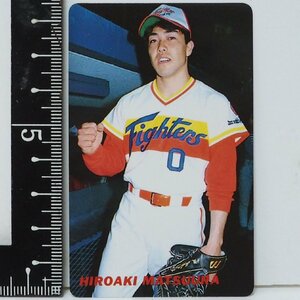 91年 カルビー プロ野球カード No.162【松浦 宏明 投手 日本ハム ファイターズ】平成3年 1991年 当時物 Calbeeおまけ食玩BASEBALL【中古】