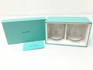 K12-936-1121-168【未使用】TIFFANY&CO.(ティファニー) TOCグラス ペアタンブラーセット ロゴ 26035597 箱付