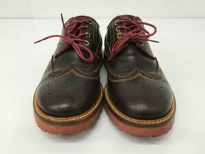 K18-745-1126-152【中古】Danner(ダナー) ウィングチップ 4ホール メダリオンシューズ レザーシューズ「D0022」サイズ：26.0㎝