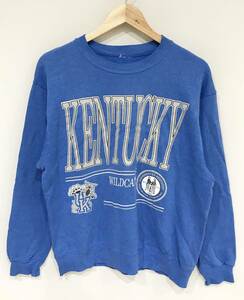 【古着】KENTUCKY WILDCATS スウェット トレーナー カレッジ ブルー 古着 ヴィンテージ ケンタッキー ワイルドキャッツ■1110S②