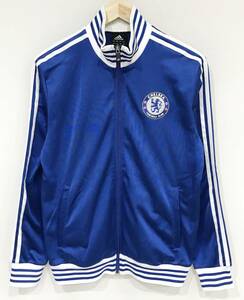 adidas CHELSEA FC チェルシー トラックジャケット ジャージ ワッペン 青 サッカー フットボール 593410 アディダス SIZE：L■1121A