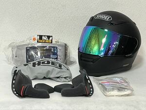 ●ショウエイ SHOEI ヘルメット フルフェイス ヘルメット XR-1100 サイズ M シールド チークパッド バイク 用品 ブラック 14-4