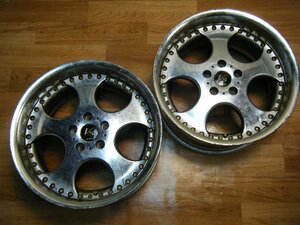 IB-013 WORK ワーク 18×9J 5H-114.3 +25 (2本) 深リム メッキ work 送料は全国一律3300円 離島を除く