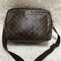 1円★ LOUIS VUITTON ルイ ヴィトン モノグラム リポーター GM ショルダーバッグ 斜め掛け ショルダーバッグ ブラウン M45252_画像2