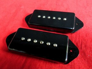 ★最安値！★Gotoh Pickups／ TV-1 Blackカラー／２個セット！◆国産 高品質 P-90／ドッグイヤー PU◇ BK/ブラック