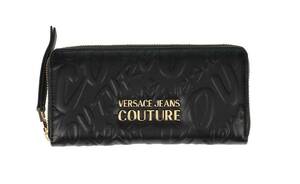 VERSACE JEANS COUTURE★ヴェルサーチジーンズクチュール★長財布★黒★47％OFF★正規品★イタリア直輸入★新品未使用★色違いあります★