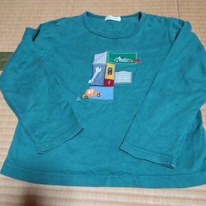 台湾　ファミリア　長袖Tシャツ　 緑色　サイズ6