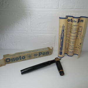 オノト ONOTO THE PEN MAGNA　14CT/超経年品/箱難/ペン先亀裂/ジャンク現状渡