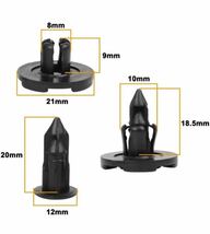 プラスティリベット　日産　01553-09321　三菱 MR328954 スズキ 09409-08333 　ダイハツ 90044-68320 バンパー　クリップ　エアロ_画像3