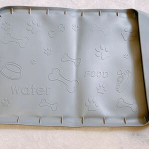 猫犬食事マット 給餌マット 子犬と猫に適用 ベッドマット 47×30cm
