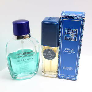 ジバンシー GIVENCHY INSENCE ウルトラマリン 100ml 残量6割・EAU DE GIVENCHY 50ml 残量8割 オードトワレ セット