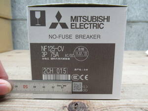 未使用 新品 三菱電機 MITSUBISHI ノーヒューズブレーカー NF125-CV 3P 75A 管理5MS1121C57
