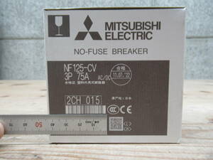 未使用 新品 三菱電機 MITSUBISHI ノーヒューズブレーカー NF125-CV 3P 75A 管理5MS1121F57