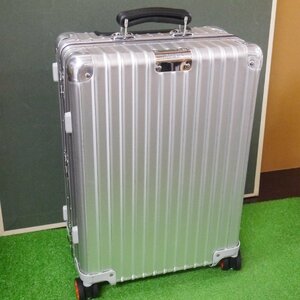 USED品 RIMOWA MONCLER リモワ モンクレール スーツケース キャリーケース CLASSIC CABIN S SILVER 33L 9735200400 保存袋他付属品付き