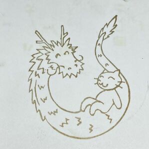 消しゴムはんこ 龍 猫 仲良し
