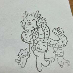 消しゴムはんこ 龍だ!!わっしょい!!