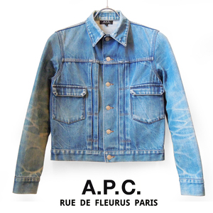 ●【日本製】A.P.C. 2nd Gジャン ● APC ヴィンテージ デニム ジャケット ● ロカビリー ロンハーマン サンローラン LEVIS N.HOOLYWOOD 検