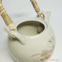 【特価品 今だけ茶こし付】陶器 急須・酒器 1個　秋草 No.1 日本製_画像6