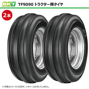 2本 TF9090 7.50-18 8PR BKT トラクター タイヤ 縦溝 前輪 チューブタイプ 750-18 7.50x18 750x18 TF-9090 インド製