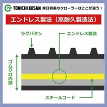 UN207231 200-72-31 芯金 要在庫確認 送料無料 東日興産 ゴムクローラー 200x72x31 200x31x72 200-31-72 運搬車 作業機 クローラー_画像3