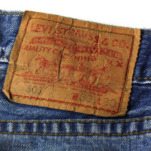 リーバイス Levis ハーフパンツ デニムパンツ w32 ペイント入り 23-1123fu05【4点同梱で送料無料】_画像2