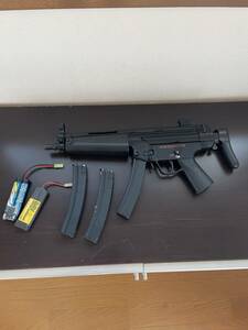 電動ガン　ヘッケラー＆コックMP5A5　追加マガジン、バッテリー、セット中古品　動作確認済み　サバイバルゲームに　