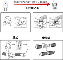 100mm ダクト用換気扇 ブースターファン静音インラインダクト通気用送風機、ダクト、通気口、育成用テントでの空調用排気_画像5