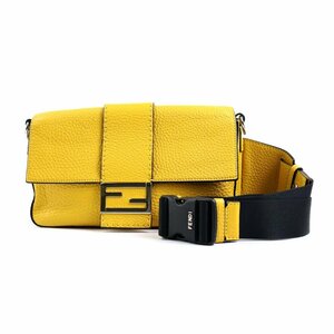  Fendi FENDI body bag shoulder bag selection rear bageto leather yellow a0068