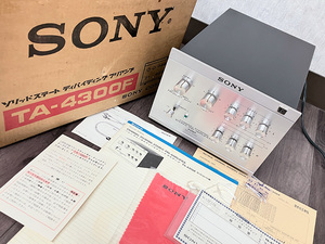 ■動作品・綺麗■SONY TA-4300F ディバイディングプリアンプ チャンデバ 元箱・説明書付き ソニー■